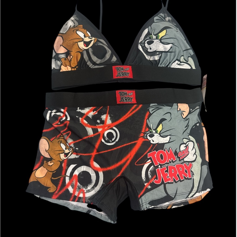 Tom & Jerry. Women's Intimates Set - Black and Red